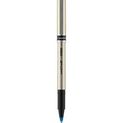 Uni Deluxe Rollerball Pen,Fine Point, Blue Ink, Dozen (60053)