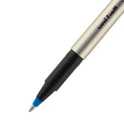Uni Deluxe Rollerball Pen,Fine Point, Blue Ink, Dozen (60053)