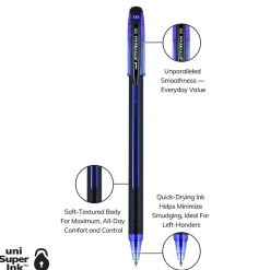 uni Jetstream 101 Ballpoint Pen, Medium Point, 1.0mm, Blue Ink, Dozen (1768012)