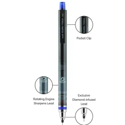 uni Kuru Toga Mechanical Pencil, 0.5mm, #2 Hard Lead (1751934)