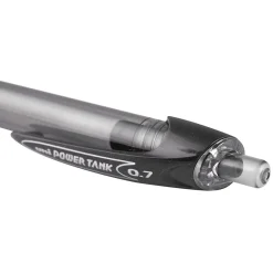 uni Power Tank RT Ballpoint Pens, Medium Point, 1.0mm, Black Ink, 12/Pack (42070)