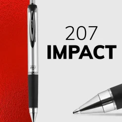 uniball 207 Impact RT Retractable Gel Pens, Bold Point, 1.0mm, Black Ink (65870)