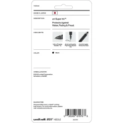 uniball 207 Needle Retractable Gel Pens, Medium Point, 0.7mm, Black Ink, 4/Pack (1738430)