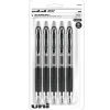 uniball 207 Retractable Gel Pens, Medium Point, 0.7mm, Black Ink, 5/Pack (1960239)