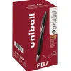 uni-ball 207 Retractable Gel Pens, Medium Point, 0.7mm, Black Ink, 36/Box (1921063)
