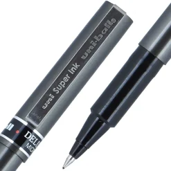 uniball Deluxe Rollerball Pens, Micro Point, 0.5mm, Black Ink (60025)