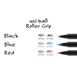 uniball Deluxe Rollerball Pens, Fine Point, 0.7mm, Blue Ink (60053)