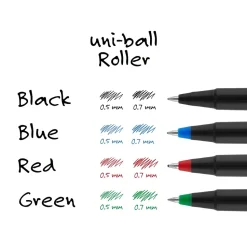 uniball Roller Pen, Micro Point, 0.5mm, Green Ink, Dozen (60154)