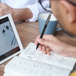 uniball Roller Rollerball Pens, Micro Point, 0.5mm, Black Ink (60151)