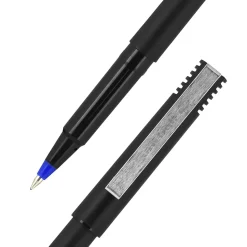 uniball Roller Rollerball Pens, Micro Point, 0.5mm, Blue Ink (60153)
