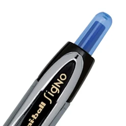 uni-ball Signo 207 Retractable Gel Pen, Fine Point, Black Ink, 5/Pack (1960240)