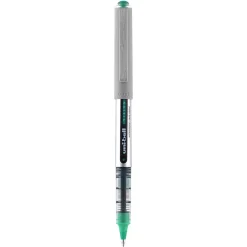 uni-ball Vision Roller Ball Pen, Fine Point, 0.7mm, Green Ink, 12/Pack (60386)
