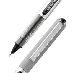 uniball Vision Rollerball Pens, Fine Point, 0.7mm, Black Ink (60126)