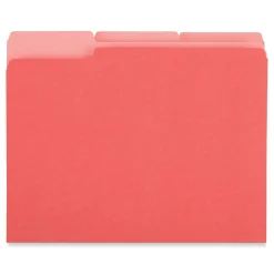 Universal File Folder, Letter Size, Red, 100/Box (UNV12303)