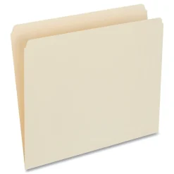 Universal File Folder, Straight Cut, Letter Size, Manila, 100/Box (UNV12110)