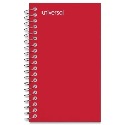 Universal Side Wirebound Memo Books, 5" x 3", Narrow Ruled, 50 Sheets/Pad, 12/Pack (UNV20453)