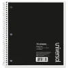 Universal Wirebound Notebook, 4 sq/in Quadrille Rule, 10.5 x 8, White, 70 Sheets (UNV66630)