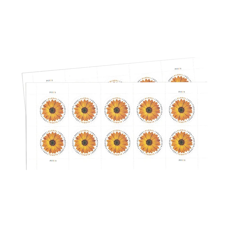 USPS Global Forever, 20 Postage Stamps (USPS4EVGLOB)