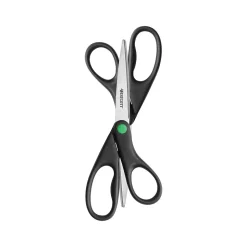 Westcott KleenEarth 8" Stainless Steel Scissors, Pointed Tip, Black, 2/Pack (15179)