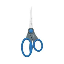 Westcott Soft Handle Student 7" Stainless Steel Kid's Scissors, Pointed Tip, Assorted Colors (14609)