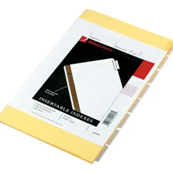 Wilson Jones Gold Line Legal Dividers, Clear Tabs, 8 Tab Set