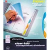 Wilson Jones View-Tab Blank Dividers, 5-Tab, Assorted Colors, Set (W55061)