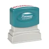 Xstamper ECO-GREEN Pre-Inked Stamp, Scanned, Red Ink (036049)