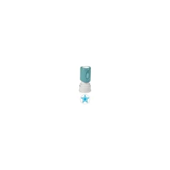 Xstamper Pre-inked Stamp, Light Blue Ink "Star" (036005)