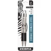 Zebra F-301 Retractable Ballpoint Pen, Bold Point, 1.6mm, Black Ink, 2 Pack (27312)