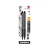 Zebra G-750 Retractable Gel Pens, Medium Point, Black/Blue Ink, 2/Pack (49802)