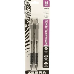 Zebra M-301 Mechanical Pencil, 0.5mm, #2 Medium Lead, 2/Pack (54012)