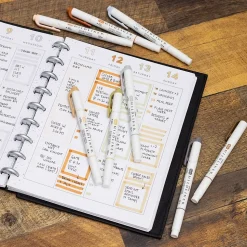 Zebra Mildliner Twin Tip Highlighters, Bullet/Chisel Tip, Neutral Assorted, 8/Pack (78208)