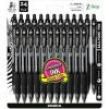 Zebra Z-Grip Retractable Ballpoint Pens, Medium Point, 1.0mm, Black Ink, 24/Pack (12221)